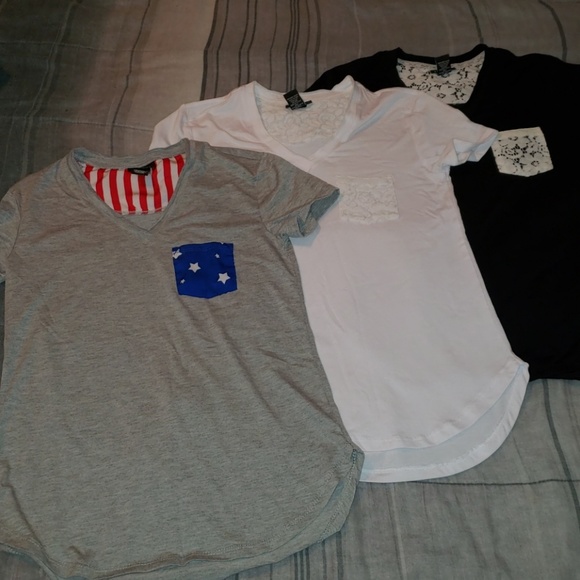 Rue21 Tops - Rue 21 pocket tees